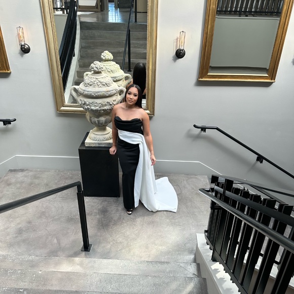 ASOS Black and White Gown - Picture 8 of 11